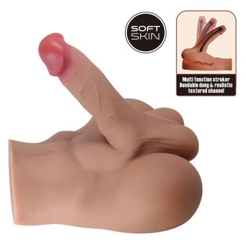 Crazy Bull Masturbator met Dildo Rhyne - Lichte Huidskleur