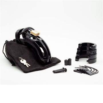 CB-X The Curve Chastity Cage - Zwart