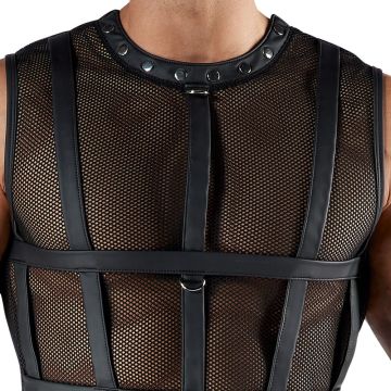 Svenjoyment 2-delige Bondage Mesh Set - Zwart