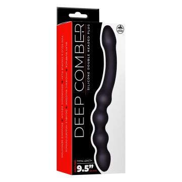 Dubbele dildo Deep Comber - Zwart