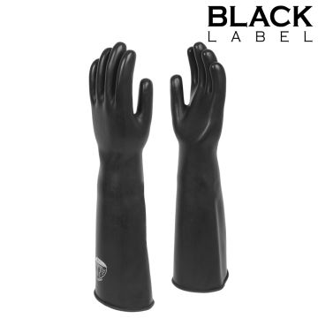 Black Label Dikke Industriële Rubberen Handschoenen Maat 9