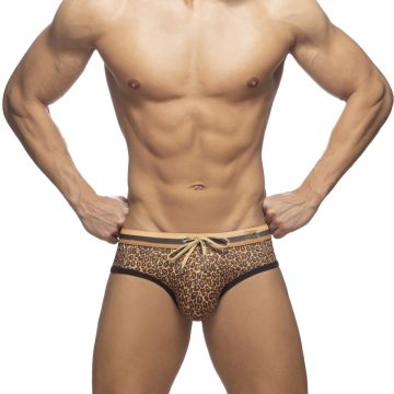 Addicted Leopard Stripes Slip - Bruin