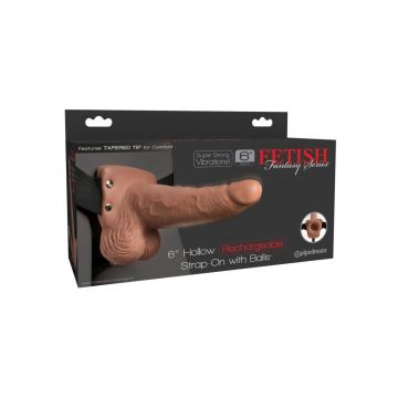 Holle Strap-On Dildo Oplaadbaar - 15 CM