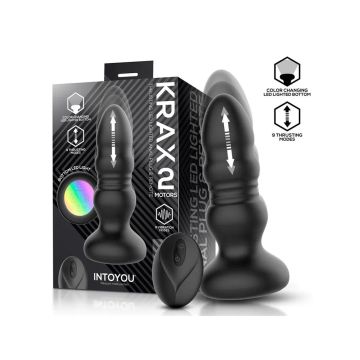 IntoYou Vibrerende en Stotende Buttplug met Afstandsbediening - Krax