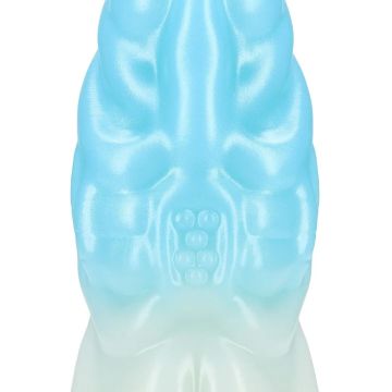 Monster Dildo Vein Master Blauw-Wit