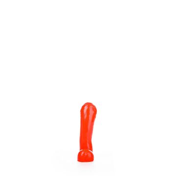 All Black Daan Dildo Rood - 15 cm