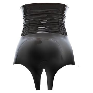 Latex Slip Met Open Kruis En Hoge Taille