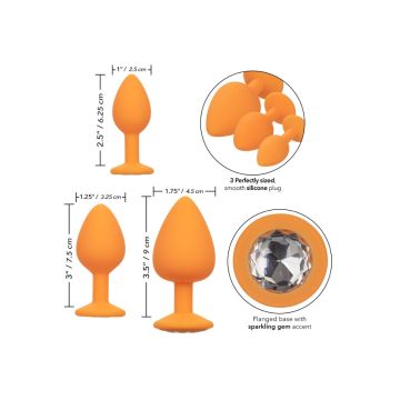 Cheeky Gems 3 Stuks - Oranje