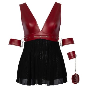 Cottelli Korte Bondage Babydoll - Rood