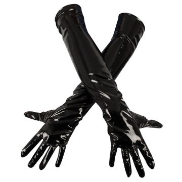 Lakhandschoenen - Zwart