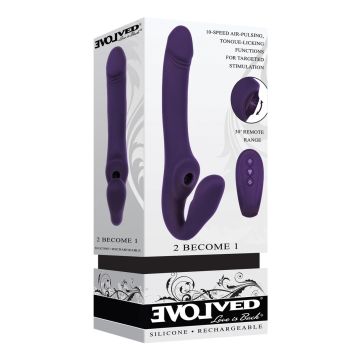 Strap-on Vibrator 2 become 1