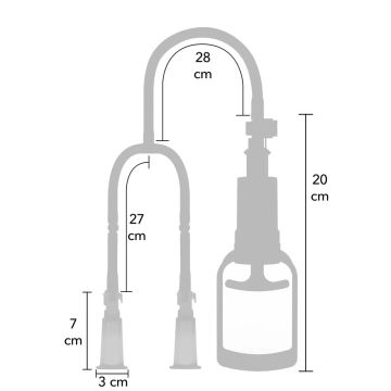 Vacuüm Vaginale Plezierpomp - Zwart
