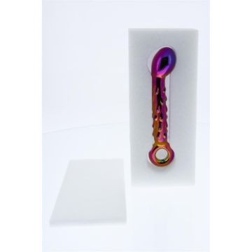 Geribbelde G-Spot dildo Glamour Glas