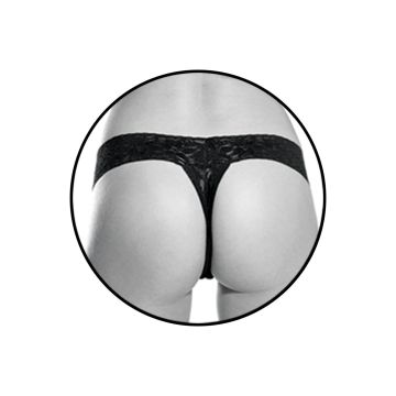 Zwarte Krachtige Vibrerende String