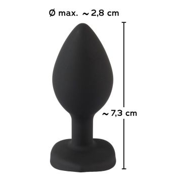 Siliconen Buttplug met Hart