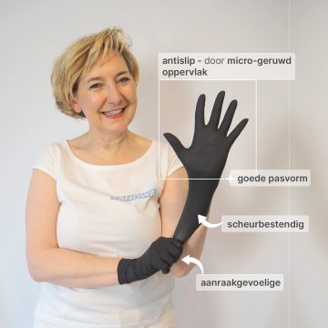 Latex Wegwerphandschoenen Zwart - 100 stuks