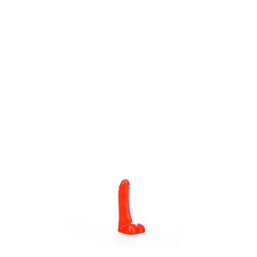 All Black Bernard Dildo Rood - 9 cm