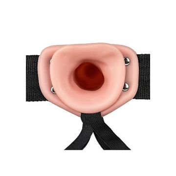 Strap On met Holle Dildo 24.5 cm - Huidskleur