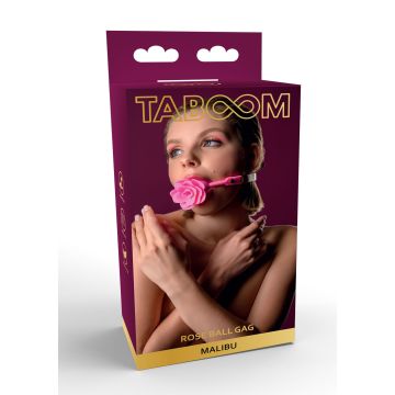 Taboom Malibu Rose Ball Gag - Roze
