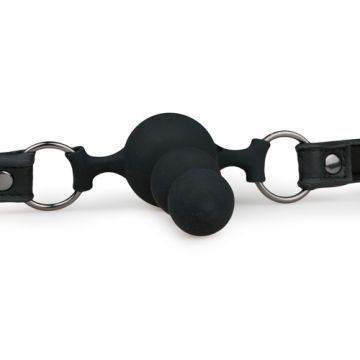 Easytoys Ball Gag met Silicone Beads Pecker Gag - Zwart