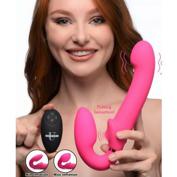 G-Pulse Vibrerende Strapless Dildo Met Afstandsbediening- Roze