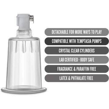 Clitoris Cilinder 3 CM - Transparant