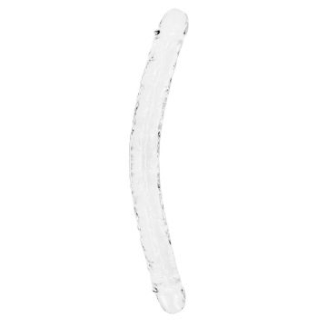 Realistische Dubbele Dildo Transparant - 45 cm