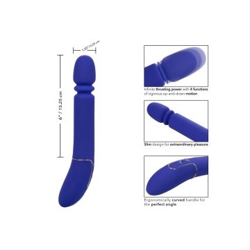 Stotende Vibrator Slim Thumper - Blauw