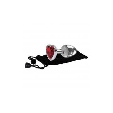 Buttplug Red Heart Gem - Large