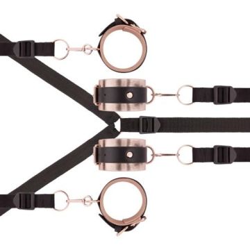 Rosy Gold Onder Matras Restraint Set - Zwart