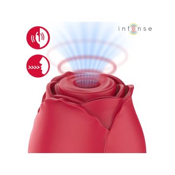 Intense Luchtdruk Clitoris Vibrator Camellia Rose - Bordeaux
