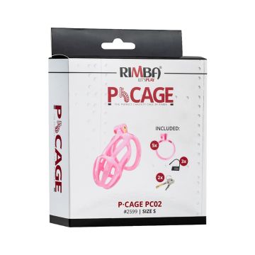 Peniskooi P-Cage PC02 Maat S - Roze
