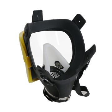 Gasmasker Show Max Zwart/Geel