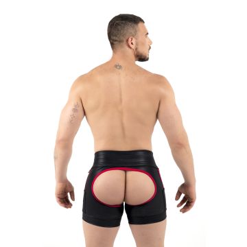 ROK Rebel Chap Shorts - Zwart/Rood