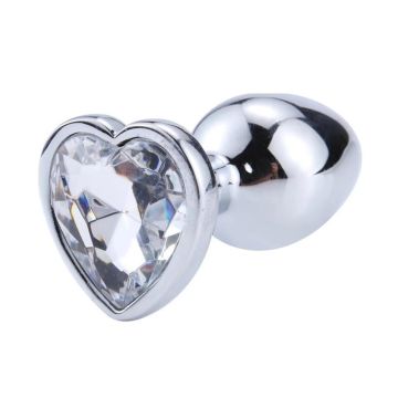 Hartvormige Buttplug Scarlet Wit M