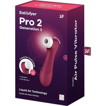 Satisfyer Pro 2 Generation 3 Luchtdruk Vibrator - Rood