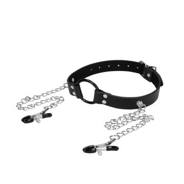 O-Ring Gag Met Tepelklemmen