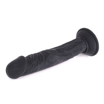 Kiotos Leren Strap On Met Zwarte Dildo - 23 cm