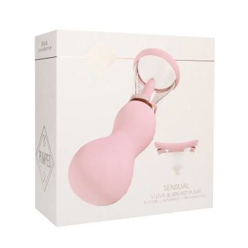 Oplaadbare Borst en Vulva Pomp Roze - Sensual