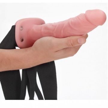RealRock Holle Strap-On zonder Ballen - 21 cm