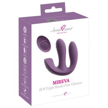 Drievoudige vibrator MIREVA RC - Paars