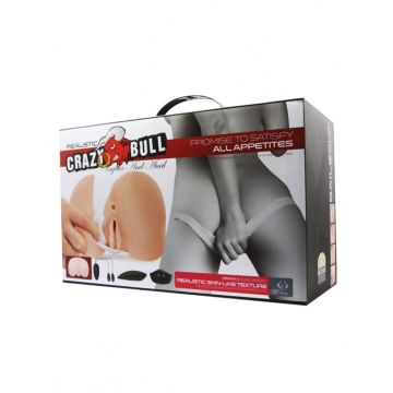 Crazy Bull Vibrerende Masturbator Pussy and Ass