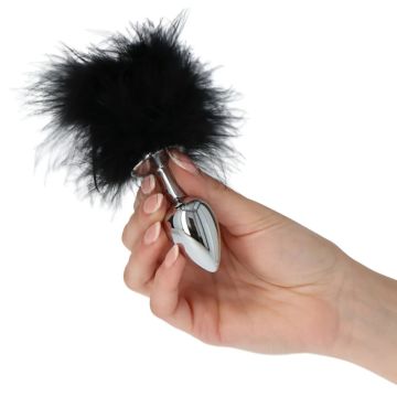 Anaal Plug met Zwarte Tail