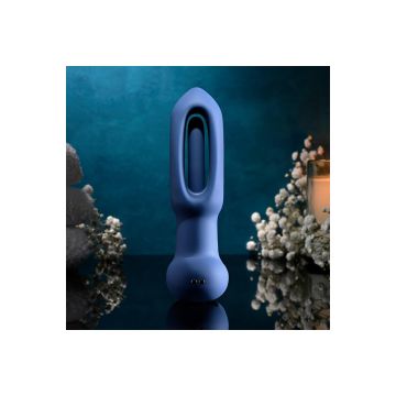 Vibrerende Buttplug The Flapper - Blauw