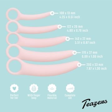 Teazers Vaginale Dilator Set van 5