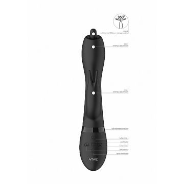 Nilo  Rabbit Vibrator - Zwart