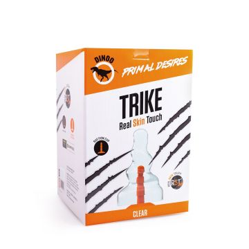 Dinoo Dildo Primal Trike Clear - 28 cm