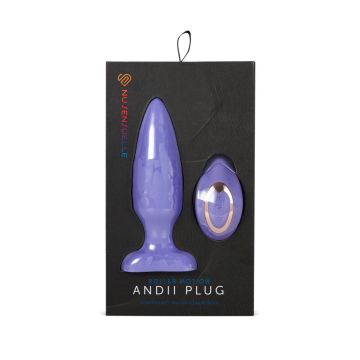 Vibrerende buttplug Andii Roller Motion - Paars