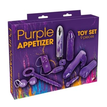 Appetizer 9 delige toy set paars