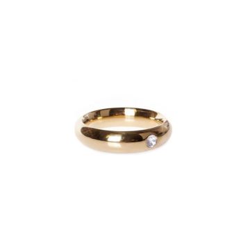 Gouden Donut Cockring met Juweel 